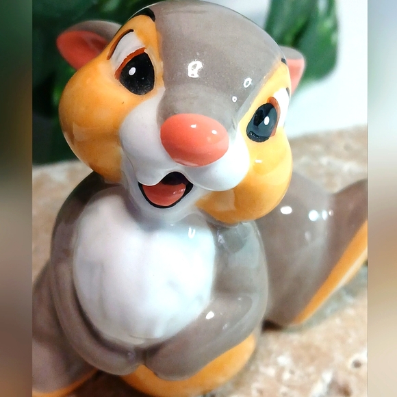 Disney | Accents | Vintage Disney 98s Thumper Rabbit Porcelain Figurine ...